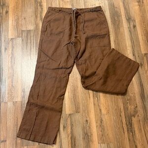 J. Jill Women's Chocolate Brown Trousers